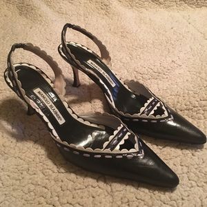 Manolo Blahnik slingback heels